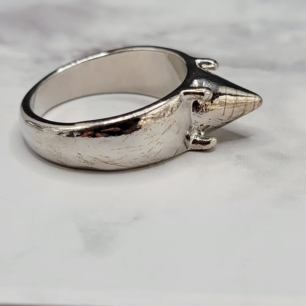 Silver Spike Ring
